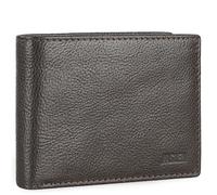 Jaslen - Carteras para Hombre Elegantes de Alta diseño Moderno. Billeteras para Hombre compactas Estilo clásico Cartera Monedero Funcional., Marron