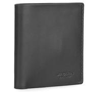 Jaslen - Carteras para Hombre Elegantes de Alta diseño Moderno. Billeteras para Hombre compactas Estilo clásico Cartera Monedero Funcional., Negro-Marino