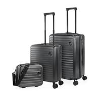 Jaslen - Juego De Maletas De Viaje Rígidas Set Maletas De Viaje Ligeras Pack Maletas Viaje. Conjunto Maletas De Viaje con Candado de Combinacion, Antracita