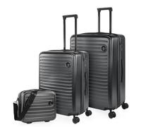 Jaslen - Juego De Maletas De Viaje Rígidas Set Maletas De Viaje Ligeras Pack Maletas Viaje. Conjunto Maletas De Viaje con Candado de Combinacion, Antracita