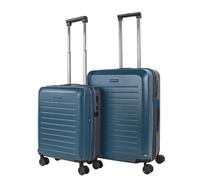 Jaslen - Juego Maletas De Viaje rígidas Trolley con Candado de Combinacion TSA y 4 Doble Rueda 360° Set Maletas De Viaje Ligeras y Resistentes Maleta Extensible, Petroleo