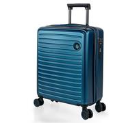 Jaslen - Maleta de Cabina 55x40x20 - Maletas De Viaje Cabina Rígidas Trolley con 4 Ruedas Dobles para Avion Ligera Equipaje De Mano Candado de Combinacion TSA. Compatible Ryanair, Azul