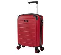 Jaslen - Maleta de Cabina 55x40x20 - Maletas De Viaje Cabina Rígidas Trolley con 4 Ruedas Dobles para Avion Ligera Equipaje De Mano Candado de Combinación. Compatible Ryanair, Rojo