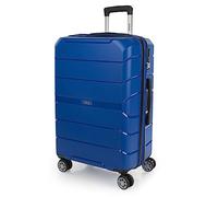Jaslen - Maleta Mediana con 4 Ruedas Giratorias para Viajes Largos Tipo Trolley Ideal como Maletas de Viaje Grandes 23 Kilos y Maleta Viaje Mediana Resistentes, Azul