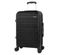Jaslen - Maleta Mediana con 4 Ruedas Giratorias para Viajes Largos Tipo Trolley Ideal como Maletas de Viaje Grandes 23 Kilos y Maleta Viaje Mediana Resistentes, Negro