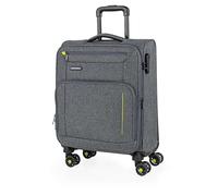 Jaslen - Maletas De Viaje Cabina 55X40X20 Material EVA Ligero, Trolley con Ruedas Maleta De Mano para Avion Maleta Cabina Equipaje para Viajes Cortos. Candado de Combinación Compatible Ryanair, Gris