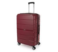 Jaslen - Maletas Grandes De Viaje Rígidas Ligeras con 4 Doble Rueda 360° Candado de Combinacion TSA Maleta Grande 23 Kilos Alta Resistencia Extensible Maleta XL Duradera, Granate