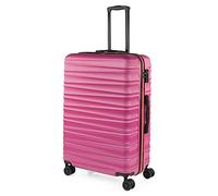 Jaslen - Maletas Grandes De Viaje Rígidas Ligeras con 4 Doble Rueda 360° Candado de Combinacion TSA Maleta Grande 23 Kilos Alta Resistencia Maleta XL Duradera, Fucsia