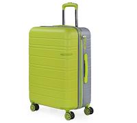 Jaslen - Maletas Medianas - Maleta Mediana 4 Ruedas, Maleta Viaje Mediana, Maletas De Viaje, Maleta Mediana. Candado con combinacion, Pistacho-Plata