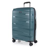 Jaslen - Maletas Medianas - Maleta Mediana 4 Ruedas, Maleta Viaje Mediana, Maletas De Viaje. Maletas de Viaje Grandes 23 Kilos. Candado con combinacion TSA, Azul metálico