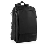 Jaslen - Mochila Viaje Cabina Avion 40x20x25 Impermeable Mochila de Viaje Cabina compatible Ryanair Equipaje de Mano Mochila, Negro