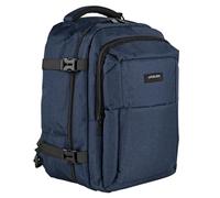 Jaslen - Mochila Viaje Cabina Avion 40X25X20 Maleta Ligera para Avión De Mano con Compartimentos. Compatible Ryanair, Azul