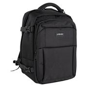 Jaslen - Mochila Viaje Cabina Avion 40X25X20 Maleta Ligera para Avión De Mano con Compartimentos. Compatible Ryanair, Negro