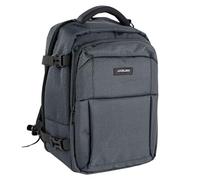 Jaslen - Mochila Viaje Cabina Avion 40X25X20 Maleta Ligera para Avión De Mano con Compartimentos. Compatible Ryanair, Gris