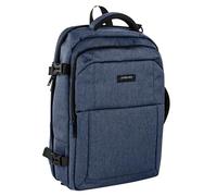 Jaslen - Mochila Viaje Cabina Avion Maleta Ligera para Avión De Mano con Compartimentos. Compatible Ryanair, Azul