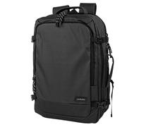 Jaslen - Mochila Viaje Cabina Avion Maleta Ligera Para Avión De Mano Con Compartimentos. Compatible Ryanair Extensible, Negro