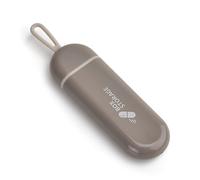 Jaslongri pastillero para viajes, vitaminas y medicamentos - buen sellado, conserva las propiedades medicinales (blanco grisáceo)