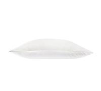 Jasmine Silk - Funda de almohada 100 % seda morera 19 momme, con la parte inferior algodón para proteger cara y el pelo, 50 x 75 cm, hipoalergénica, cierre (1 unidad, blanco