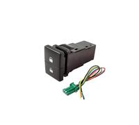 JASMKLX 1 Interruptor de Doble Llave, Interruptor Doble, Luces antiniebla, Bloqueo Central, LED, Bloqueo diferencial, botón de Interruptor de Faro Apto for Mitsubishi L200 15-18(Central Lock)