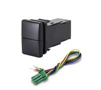 JASMKLX 1 Interruptor de Doble Llave, Interruptor Doble, Luces antiniebla, Bloqueo Central, LED, Bloqueo diferencial, botón de Interruptor de Faro Apto for Mitsubishi L200 15-18(No Pattern)