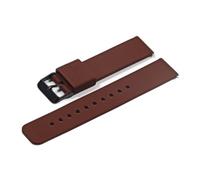 JASMKLX 18 mm 20 mm 22 mm de 24 mm Caja de silicona Hebilla plegable Ajuste for Samsung Fit for Galaxy Watch Gear S2 S3 Banda de correa de brazalete de goma de liberación rápida(Brown-BK,18mm)