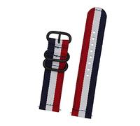 JASMKLX 18 mm 24 mm 22 mm 20 mm Nylon Sport Reemplazo de la correa de la correa Ajuste for Samsung Galaxy Fit for Gear S3 S2 Hebilla de anillo de la correa de la pulsera de los hombres de la banda(10,