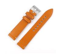 JASMKLX 2 0mm Banda de reemplazo de banda de reloj de cuero Hebilla de plata for hombres Mujeres Mira accesorios Diferentes estilo(BLACK WHITE)