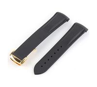 JASMKLX 20 mm 21 mm 22 mm Fin de goma de silicona de silicona end for Pagani Watch Fit for Huawei Adecuado Gt2 Magic Watch 2 Fit for Honor Fit for Samsung Galaxy Watch S3 S4(Black 4)