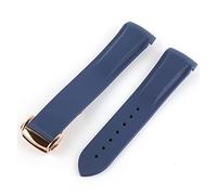 JASMKLX 20 mm 21 mm 22 mm Fin de goma de silicona de silicona end for Pagani Watch Fit for Huawei Adecuado Gt2 Magic Watch 2 Fit for Honor Fit for Samsung Galaxy Watch S3 S4(Navy blue 3)