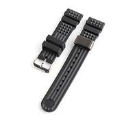 JASMKLX 20 mm 22 mm buceador de goma correa de silicona de reemplazo de silicona pulsera herramientas de pulsera Ajuste for Grands Watch Japan 5 Prosex Monstruo Skx009(Black rootring,22mm)