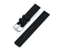 JASMKLX 20mm 22mm lienzo premium nylon correa de nylon del ejército negro en forma de khaki en forma for Samsung Galaxy/Ajuste for Huawei/Fit for for barras de reloj de primavera de liberación ráp