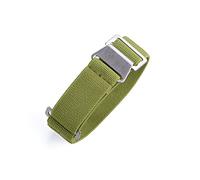 JASMKLX 60s French Troop Bolsa de paracaídas correa Ajuste for la correa de la OTAN 22 mm Pulsera de nylon elástica Accesorios Reloj de reloj Reemplazar las correas de reloj de 20 mm(Grn)