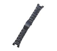 JASMKLX Ajuste de la banda de reloj de acero inoxidable for Casio Fit for G-shock GST-210D S100D / S110D / W300 / W110 Muñeca anti-caída de reemplazo de metal(Schwarz)