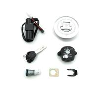 JASMKLX Ajuste for Honda CBR 125R 2011-2016 CBR125RT CBR125RS CBR125RF CBR150R 2014-2016 Interruptor de Encendido de Motocicleta Asiento Tapa de Gas Cubierta Llave de Bloqueo(Full Set Lock)