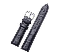 JASMKLX Banda de reloj de cuero 14 mm 16 mm 18 mm 20 mm 22 mm 24 mm de reloj correas for hombres Mujeres Mira accesorios(Back,12mm)