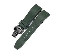 JASMKLX Banda de reloj goma flúor 18mm 20 mm 22 24 liberación rápida verde naranja acero la correa for cada marca relojes