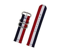 JASMKLX Capacidad de nylon de lona engrosada 18 mm 20 mm 22 mm Ajuste for Samsung Fit for Huawei Fit for Casio Impermeable Woven Smart Watch Straps Banda colorida pulsera