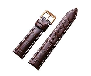 JASMKLX Correa de correa correa de cuero correa 16 18 19 20 21 22 mm Correa + caja de regalo(Black Gray,22mm)