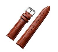 JASMKLX Correa de cuero 12mm-24mm reloj de acero correa correa correa correa pulsera + caja de regalo(Coal Black,24mm)