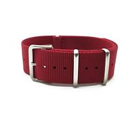 JASMKLX CORREA DE RELOJ DE NYLON DE PEQUEÑOS DE NYLON DE NYLON DE NYLON AJUSTE for JAMES BOND 007 Military Casual Wamkband Ejército Sport Reloj Correa Reemplazar(Red,22mm)