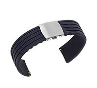 JASMKLX Correa de silicona deportiva for pulsera inteligente de 18, 20, 22 y 24 mm, compatible con for Samsung fit for Galaxy de 45 mm y 45 mm, compatible con for Huawei GT, correa de reloj de doble c