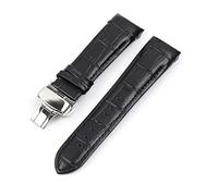 JASMKLX Cuero curvado de cuero Reloj de reloj 22 mm 23 mm 24 mm Ajuste for Tissot T035 AutomatC Man Watch Band Band Strap Steel Hebilla Pulsera de muñeca(41 EU,24mm)