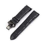 JASMKLX Cuero curvado de cuero Reloj de reloj 22 mm 23 mm 24 mm Ajuste for Tissot T035 AutomatC Man Watch Band Band Strap Steel Hebilla Pulsera de muñeca(39 EU,23mm)