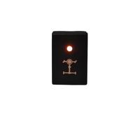 JASMKLX Interruptor de luz LED for Coche, Encendido y Apagado, botón de luz antiniebla Delantera for Cable Apto for Suzuki Apto for Jimny 2007 2009 2010 2012 2015 Accesorios(Front diff Lock)