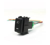JASMKLX Luz LED automática ABS Interruptor de Apagado Ventilador Frontal antiniebla botón de Maletero for Cable Apto for Nissan TIIDA Patrol Y62 Altima X-Trail Qhashqai 2008-2015(Front Fog Light)