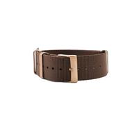 JASMKLX Nylon OTAN Watch Straps 20mm Premium Seatbelt Watch Straps Fit for James Bond 007 Militar pulsera Reloj Reloj de pulsera Bandas(Brown(RoseGold Buck))
