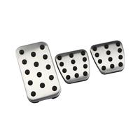 JASMKLX Pedales de Coche AT MT de Acero Inoxidable, Cubierta de Pedal de Coche Compatible for Honda Fit for Civic 2016+ CRV CR-V 2012+Fit for Jade 2013+ Accesorios(MT 3 Pieces)