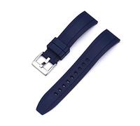 JASMKLX Reloj de goma de flúor Bandas Relojes rápidas Correa de reloj 20 mm 22 mm 24 mm Relojes de buceo for mujer for hombre Accesorios(Blue,22mm)