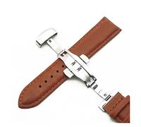 JASMKLX Reloj de reloj de tejido liso de calidad premium 20 mm 22 mm doble prensa mariposa hebilla correa accesorios for hombres mujeres(Red wine,20mm)