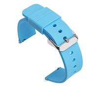 JASMKLX Sport Silicone Strap Strap Wnist Bracelet Fit For Samsung Fit for Galaxy Fit for Active 2 Fit for Huawei GT 2E Fit For Quartz Fit For Business Watch 14 16 18 20 mm 22 mm 24 mm de 24 mm(Sky blu